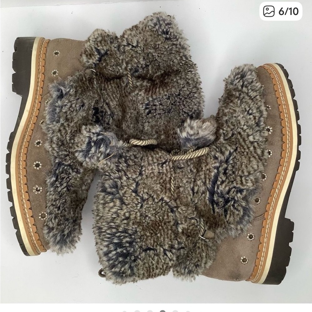 Sam Edelman Blanche Fur bootie 8.5 - Picture 2 of 5